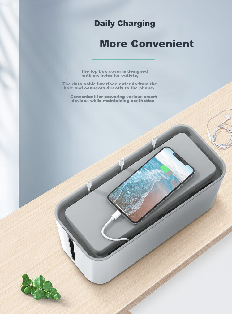 ORICO Power Strip Storage Box / Socket Storage Box / Multifunctional Cable Organizer Box / Multi-Port Power Strip Cable Storage Box / Flame Retardant Junction Box / Power Cable Organizer Box 5
