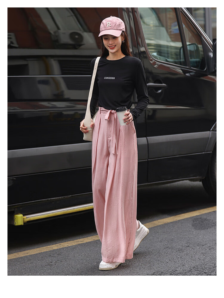 Dme [Lazily Casual Pants] Autumn Style, Relaxed Fit, Textured Design, Versatile Casual Pants for Wome 17