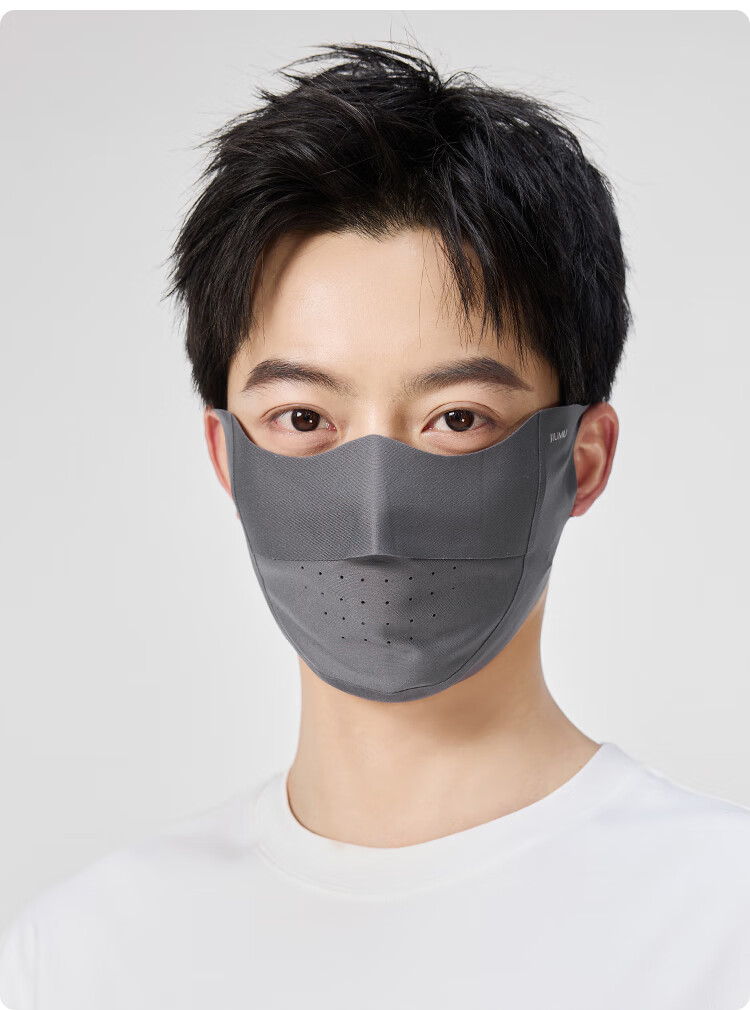 JIUMU Ice Silk Sun Protection Face Mask for Men And Women, Summer UV Protection, Sunshade, Cycling, 3D Eye Protection, Full Face UV Protection Mask 19
