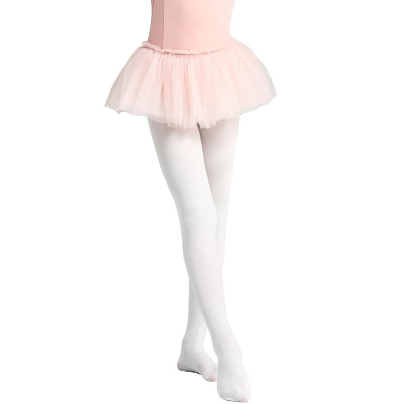 Bowuwuyuan Children's Dance Socks, Girls' Yoga Autumn Dance White Tights, Dance Silk Stockings, Pantyhose, Pilates White Silk