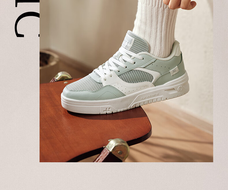 361° Women's Sports Shoes Soda 3 Spring Summer Breathable Retro Thick Sole Casual Sneakers 682616619-4 22