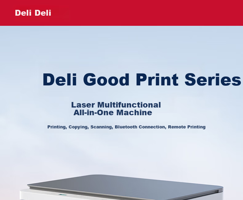 Deli P1020W AI Printer, Black And White Home Office Printer, A4 Student Home Family Error Correction Homework Compatible with Mobile Phones, Wireless Laser Printer, AI Learning 2
