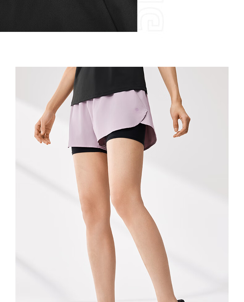361° Women's Sports Shorts Spring Summer Sun Protection Quick-Dry Running Fitness Cooling Loose Lined Pants 662624702H-3 21