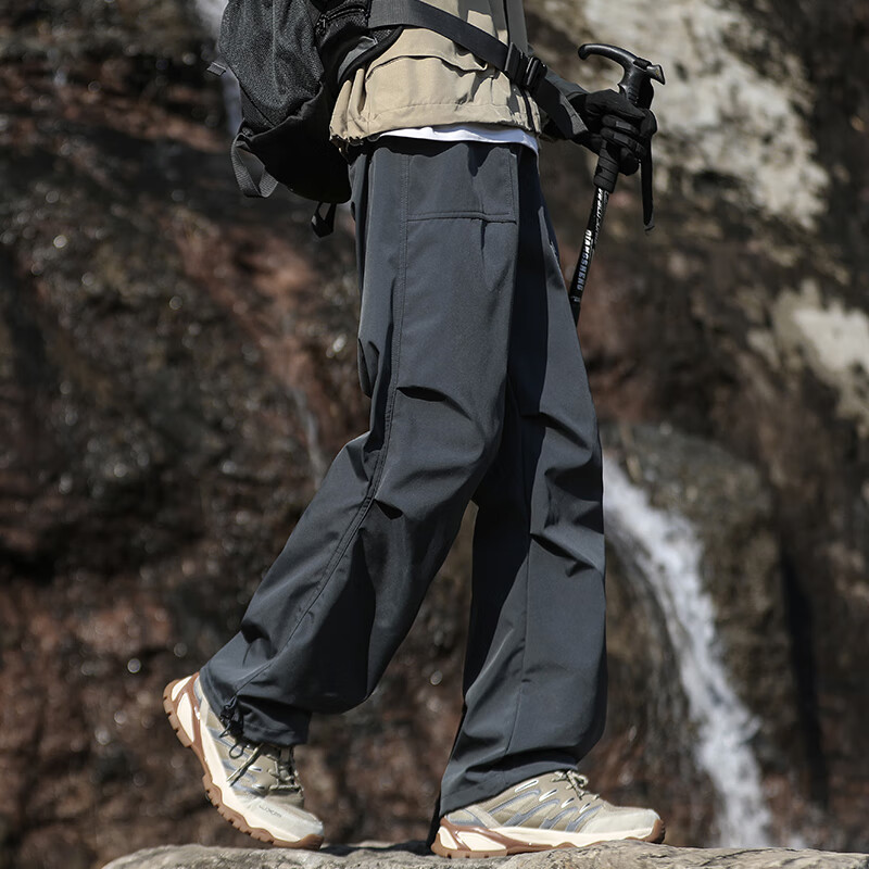 Мужские штаны POUM American-Style Outdoor Hiking Pants, Осень-Зима, тактические карго штаны, 8398 Темно-серый S
