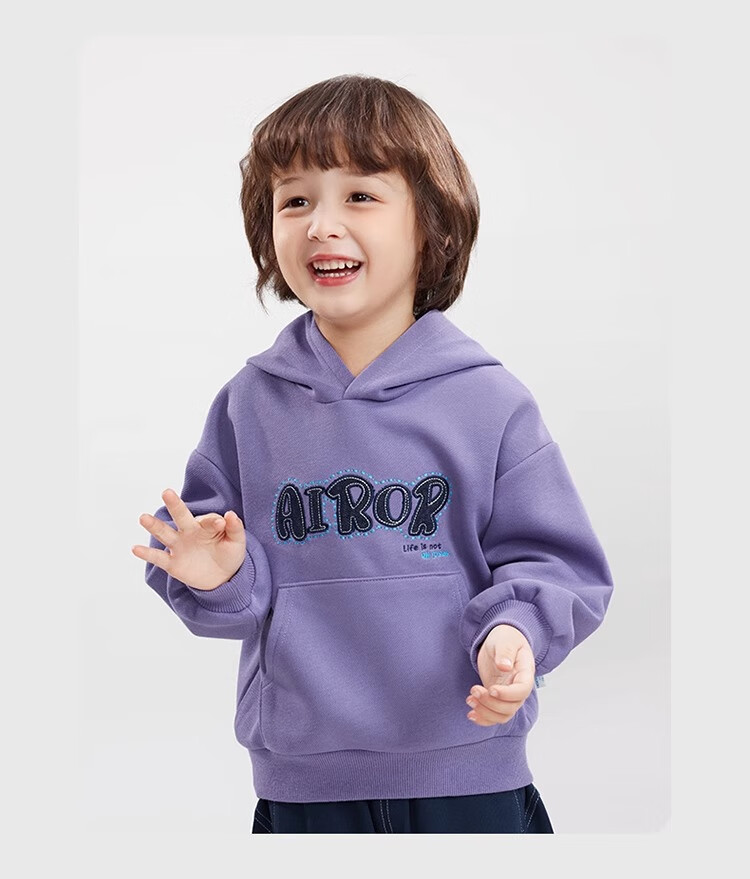 Ciciibear Boys Fleece Hoodie 2024 New Baby Hooded Autumn Winter Thickened Loose Base Shirt Trendy 8