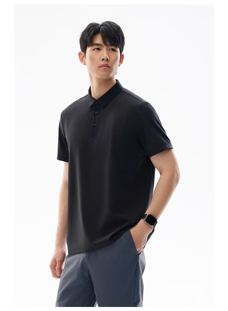 Anta Xingdong Polo | Lightweight Business Quick-Dry Collared Short Sleeve Men's Summer Commuter Breathable T-Shirt Crisp Top 8