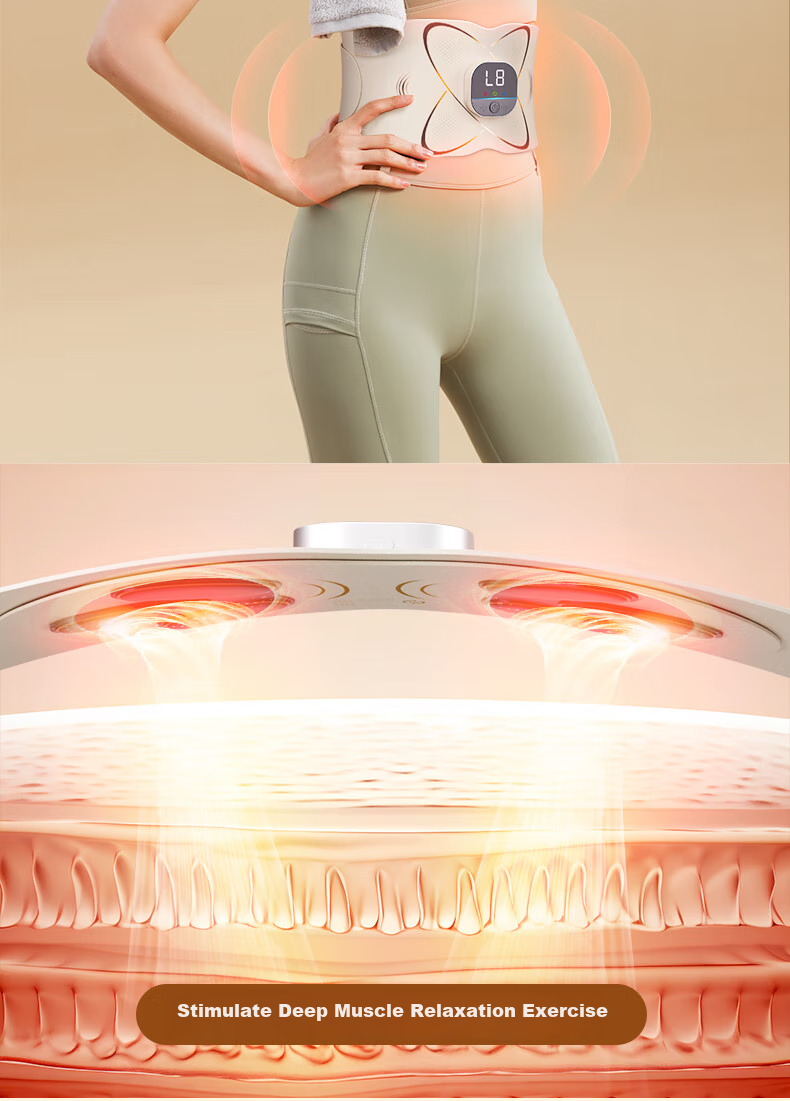 Smart VK Fat-Burning Machine, Belly Slimming Device, Lazy Person's Fat-Burning Abdominal Weight Loss Equipment, Rhythmic Shaping Home Intelligent Fitness Waist Belt 5