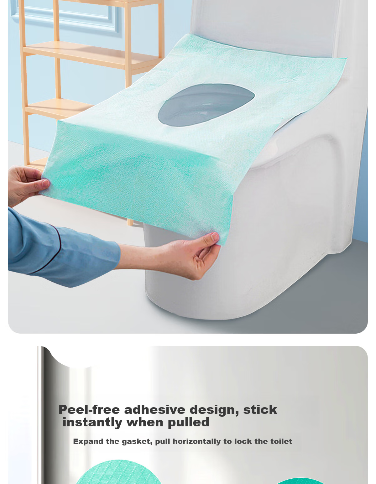 Mianzhirun Travel Disposable Thickened Bath Towel, Toilet Seat Cover, Hotel Hygiene Bedding Set, Four-Piece Set for Business Trips 5-7 Days Package 6