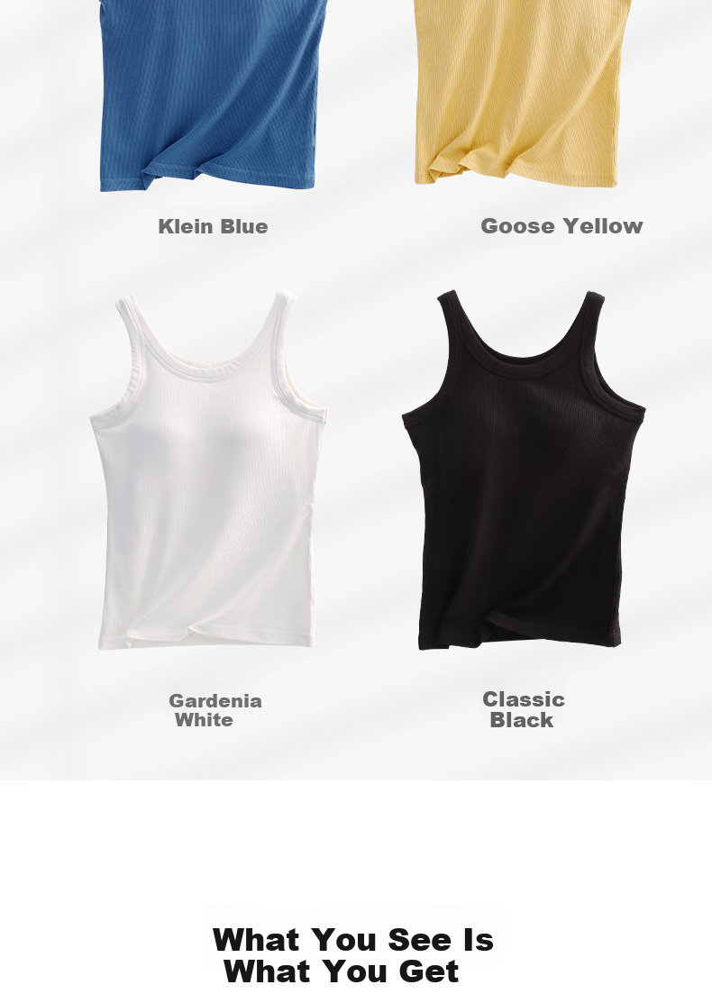 TINGE Modal Camisole Tank Top with Built-In Bra Pads for Women, Outer Wear Or Inner Layer, Gardenia White, Size S 12