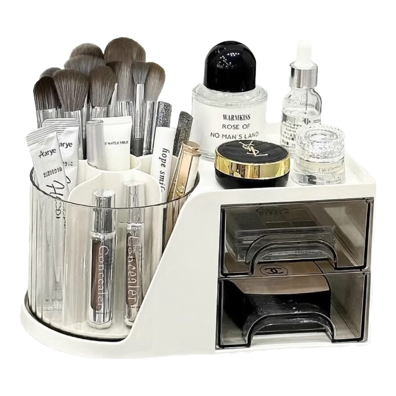Fanyejia Desktop Pen Holder Storage Box, Student Desk Stationery Organizer, Office Storage Rack for Pens, Brushes And Cosmetics