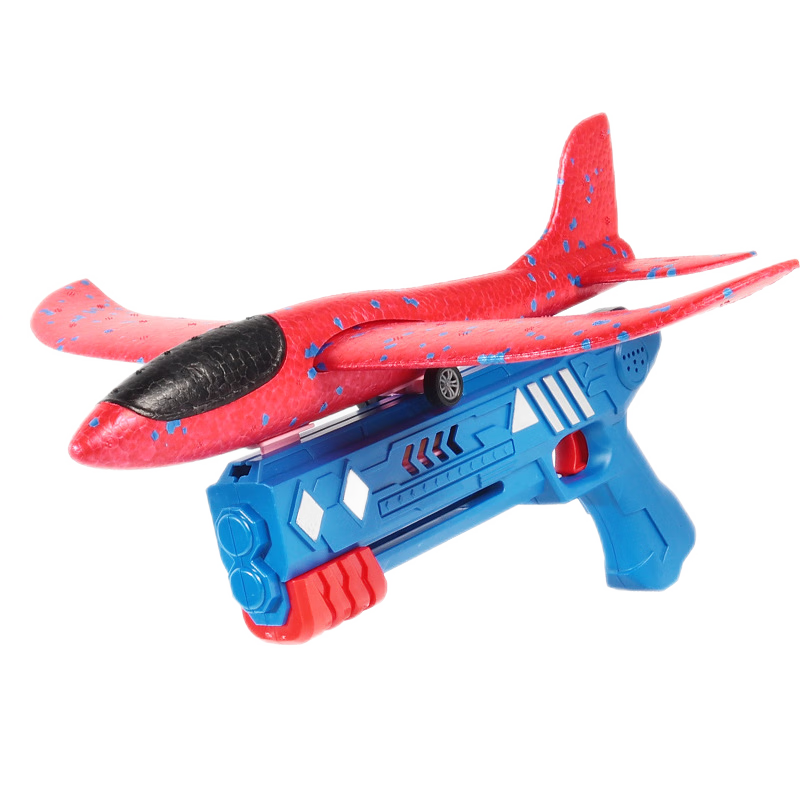 Babamama Toy Airplane, Hand-Thrown Outdoor Children's Aircraft Model, Glider, Launcher, Ejection Plane Gun, New Year Gift