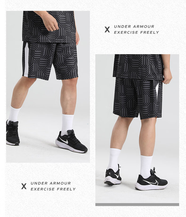 Under Armour Sports Shorts, New Summer Quick-Dry Basketball Shorts for Men And Women, Running Fitness Training Five-Point Shorts 14