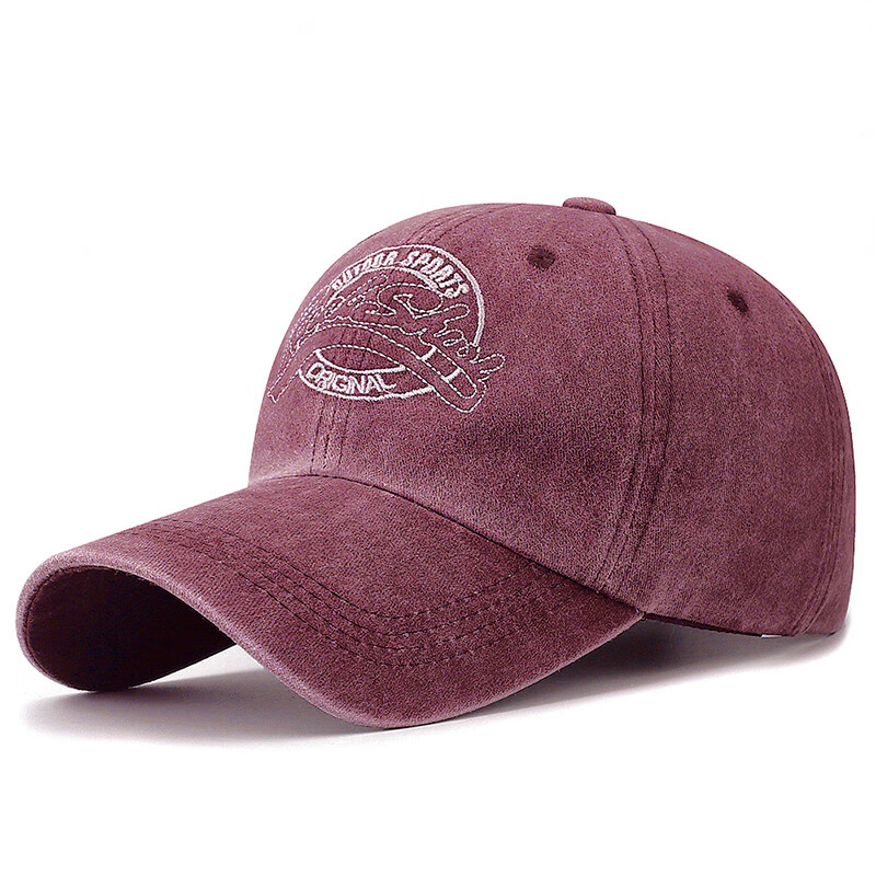 Jiancai Trendy Baseball Cap for Men And Women, Couples' New Year Red Visor Hat, Sun Protection Cap for Outdoor Casual Wear