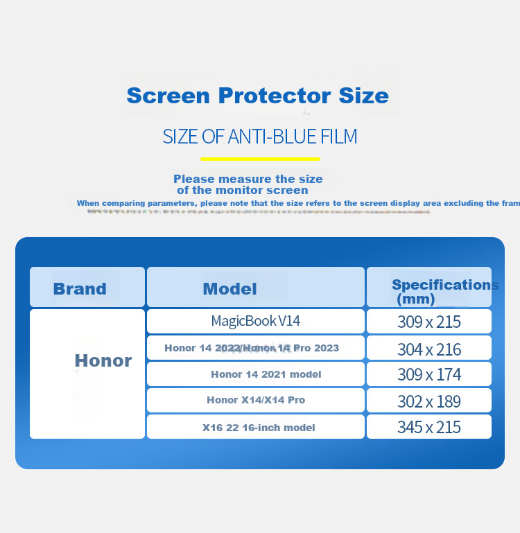 JPLAYER Screen Protector for Honor MagicBook V14 14.2-Inch 2022/21 Laptop Model, HD Clear Anti-Scratch LCD Film - 2 Pack 1