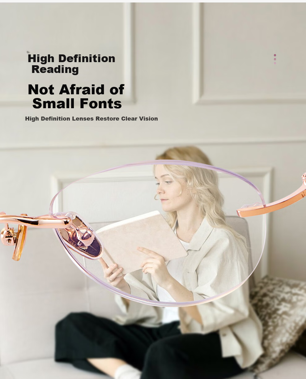 BORSIYZOL Reading Glasses for Women, Sold by JD, High-Definition Imported Anti-Blue Light Genuine Reading Glasses 8018, Purple, 150 Degrees 7