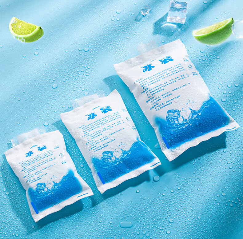 Gongbaili Ice Pack, Water-Filled Thickened Insulated Cold Chain Fresh-Keeping Express Delivery Seafood Thickened Cold-Keeping Reusable Ice Pack, 100ML (100 Pieces) 1