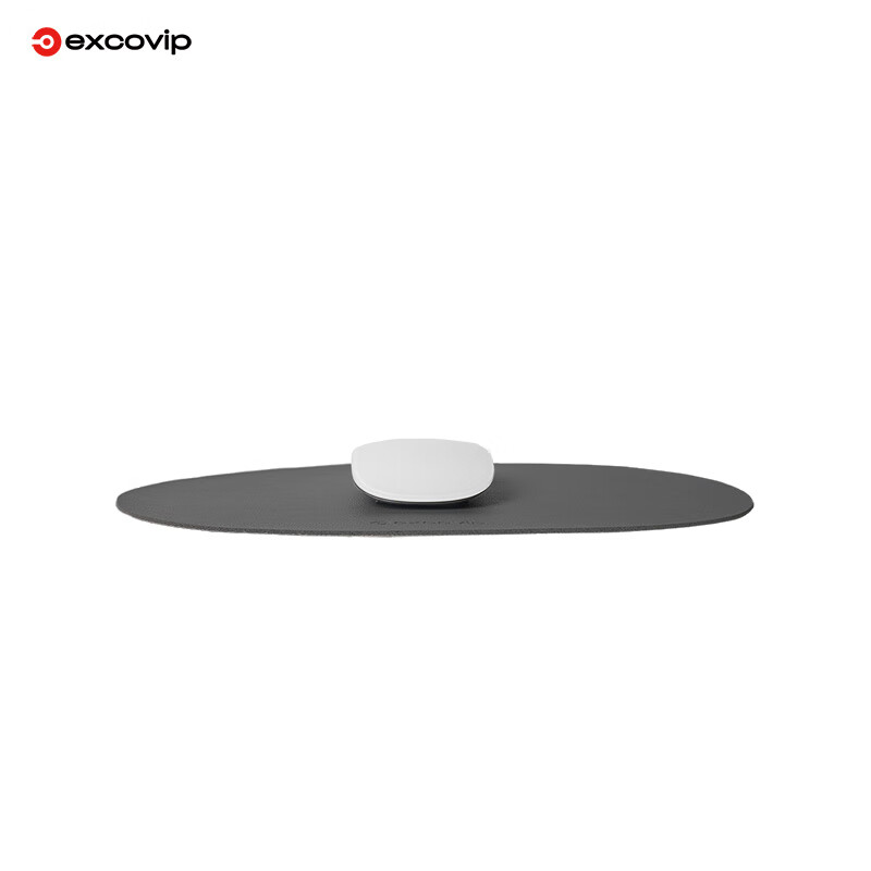 EXCO Cloud Leather Mouse Pad, Small Cute Waterproof Leather Desk Mat, Small Mouse Pad for Computer Office Use, Portable, Suitable for Men And Women, Black, 0505 3
