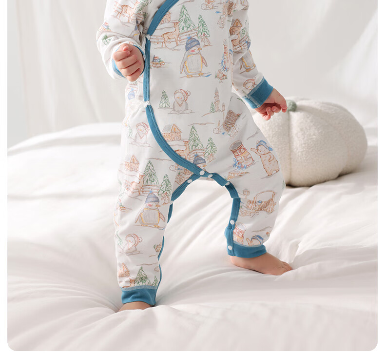 Betis Baby Clothes Spring and Autumn Long Sleeve One-Piece Cotton Soft Newborn Infant Romper Pajamas 4