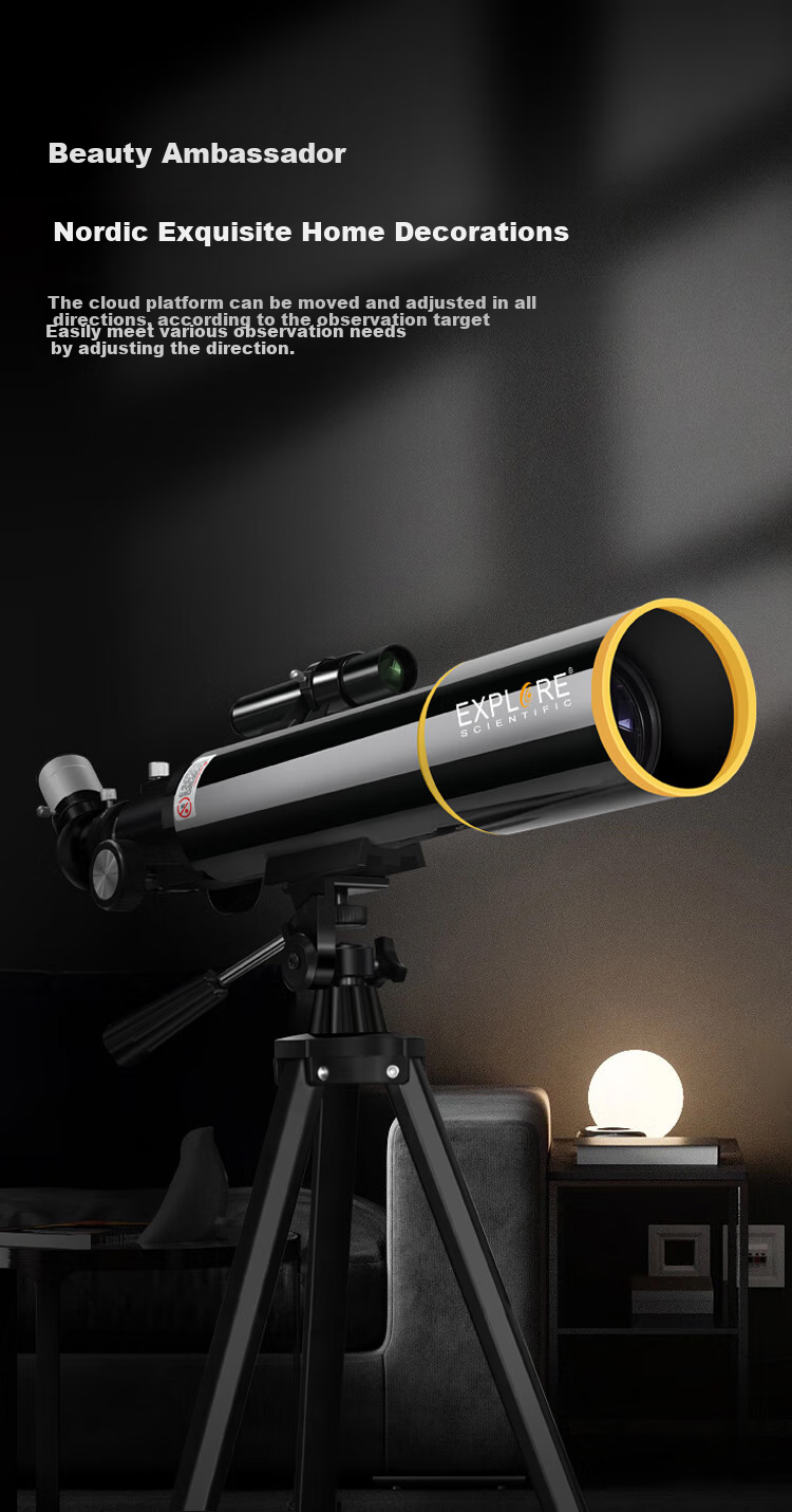 EXPLORE SCIENTIFIC Astronomical Telescope, High Magnification, High Definition, Professional Entry-Level, Boys' Stargazing, Elementary School Children's Day Gift 16