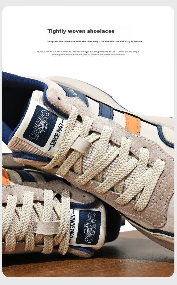 CARTELO Men's Casual Sports Sneakers, Autumn And Winter New Classic Retro Versatile Dirty Shoes, Outdoor Hiking Jogging New Style 6