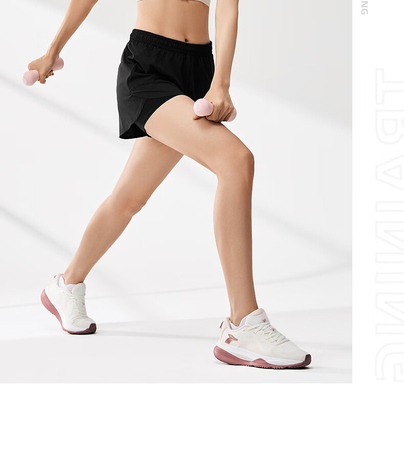 361° Women's Sports Shorts Spring Summer Sun Protection Quick-Dry Running Fitness Cooling Loose Lined Pants 662624702H-3 4