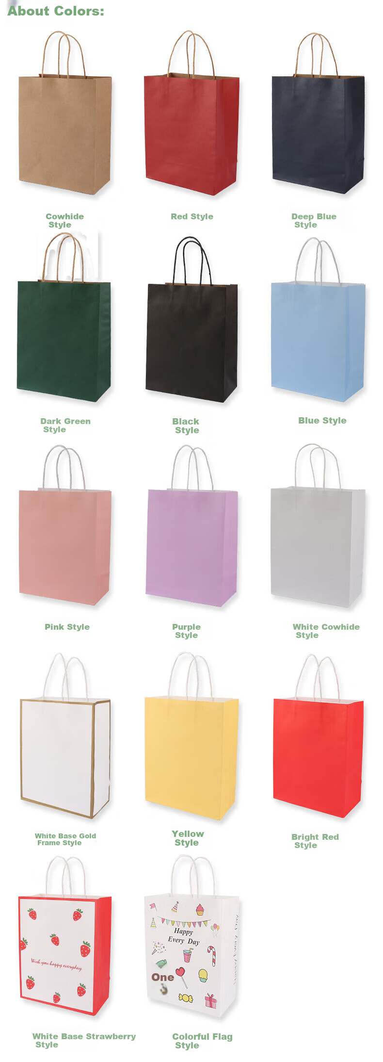 Zhaoshen Kraft Paper Gift Bags, Handbags, Mid-Autumn Festival Gift Bags, Wedding Favor Bags, High-End Gift Bags, Natural Color Small Size 15*8*21cm (30 Pieces) 3