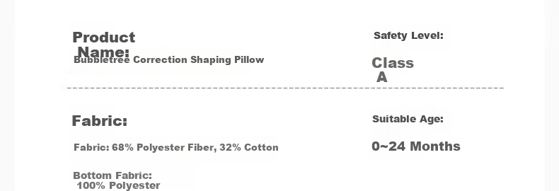 BUBBLE TREE [0-2 Years Old Anti-Flat Head Shaping Pillow] Newborn Infant Shaping Pillow, Children's Baby Head Correction Pillow 41