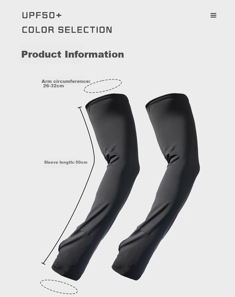 Xinggongguan Ice Sleeves, Men's Summer Loose Arm Sleeves, UV Protection, Ice Silk Cool Feeling Sun Protection Gloves, Outdoor Fishing Arm Sleeves for Wome 17