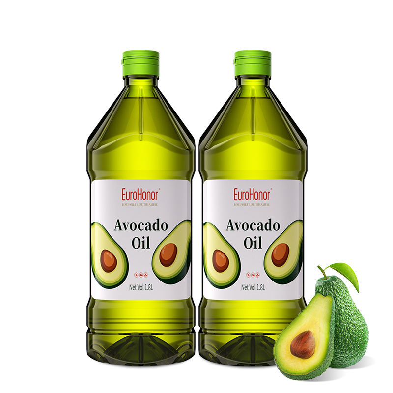 欧诺 牛油果油1.8L*2家庭组合鳄梨油 热炒食用油低温压榨儿童可用