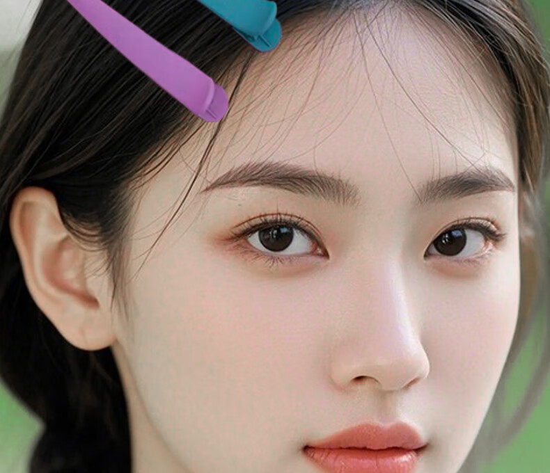 Jianyingshu Matte Hair Clips for Bangs, 10-Pack, Solid Color Minimalist Hair Clips for Women, Makeup and Bang Clips 9