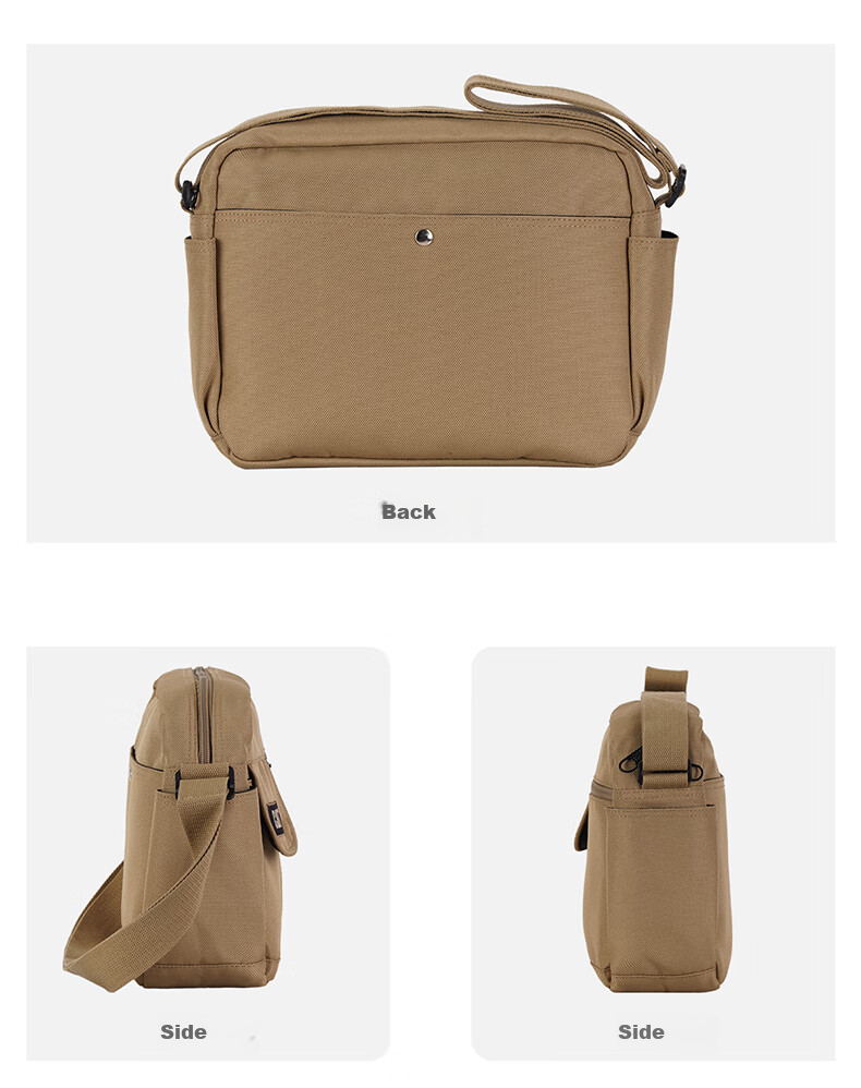 CAT Messenger Bag, Single Shoulder Crossbody Bag, 13-Inch IPad Bag, Commuter Outdoor Multi-Pocket Trendy Large Capacity, Black, 84557 9