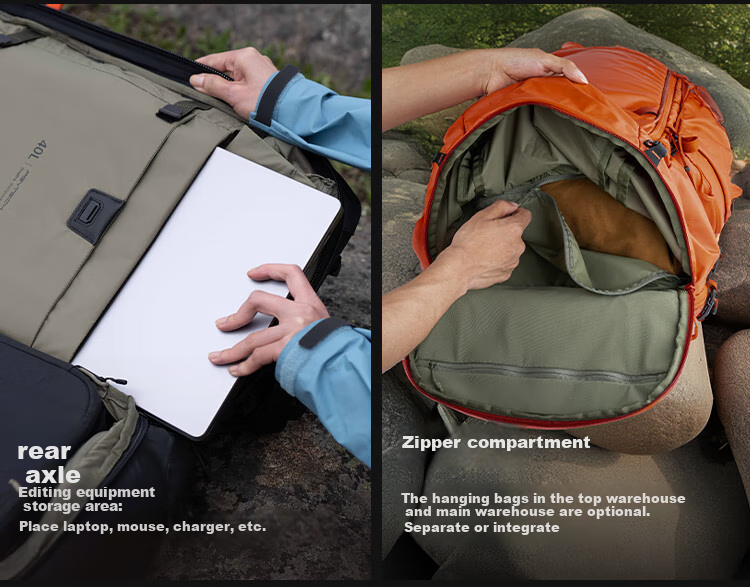 PGYTECH Camera Bag Onepro Dandelion Hiking Photography Bag DSLR Mirrorless Camera Backpack Professional Outdoor Short-Trip Travel Flex Adventure Version 30L Medium Inner Liner Set 14