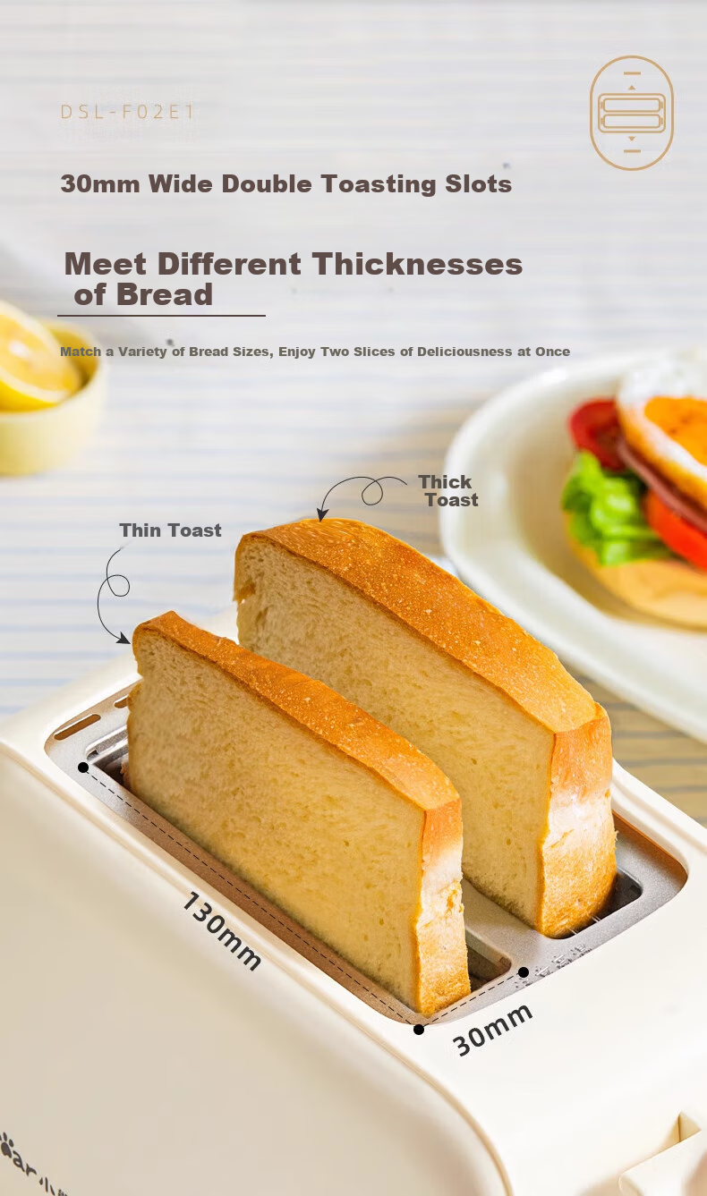 Bear Bread Toaster, Multi-Function Grill, Household Bread Maker, Sandwich Toaster, Small Automatic Toast Machine DSL-F02E1 6