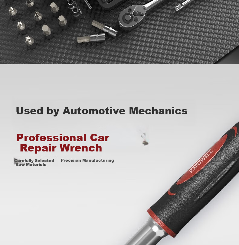 Kafuweier 46-Piece Socket Wrench Set, Auto Repair Toolbox Kit, Ratchet Motorcycle Repair Tools, Complete Roadside Set with Quick Torque Screws 5