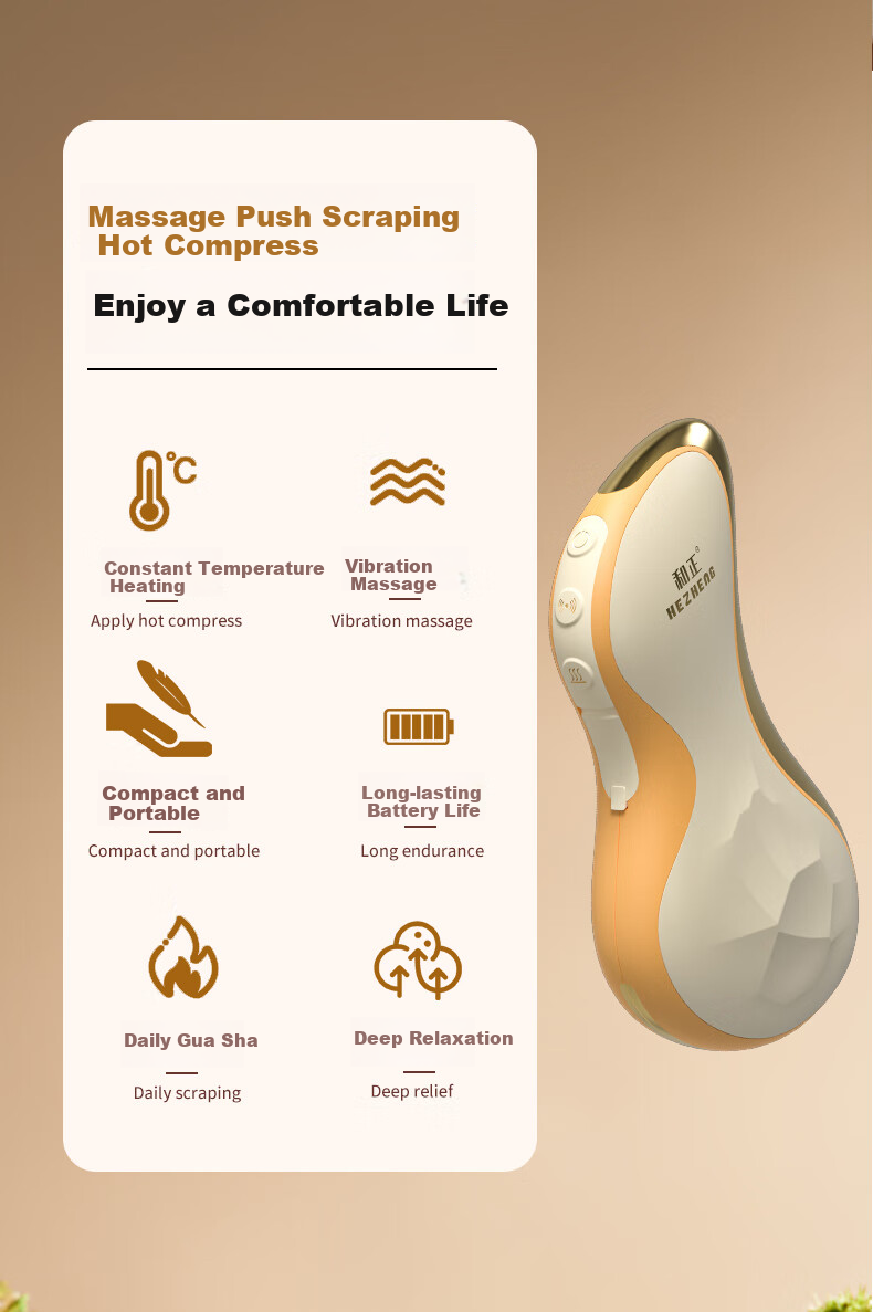 HEZHENG [Mid-Autumn Festival Gift] Hand Massager, Finger Tendon Sheath Wrist Joint Electric Massager, Palm Heart Hot Compress Airbag Kneading Hand Massager, Birthday Gift 2