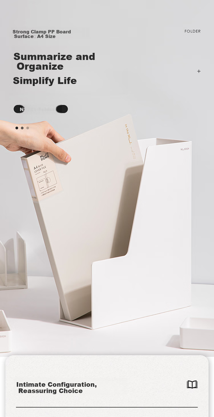 Deli Single-Clamp File Folder, Office Strong Clip Thickened, Meeting Document Folder, File Organizer Board, Business Material Report Exam Paper Folder, Office Supplies, Ultra Gray NS181 1