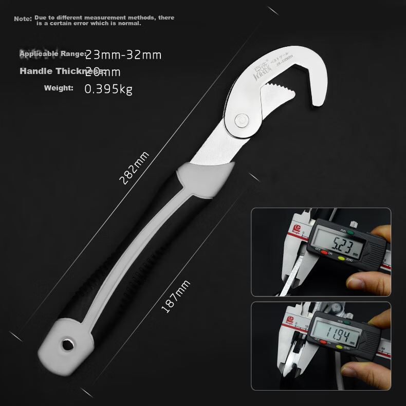 JERXUN Artisan Multi-Use Self-Tightening Adjustable Wrench Multi-Functional Household Quick-Open Set Pipe Pliers Adjustable Wrench 1