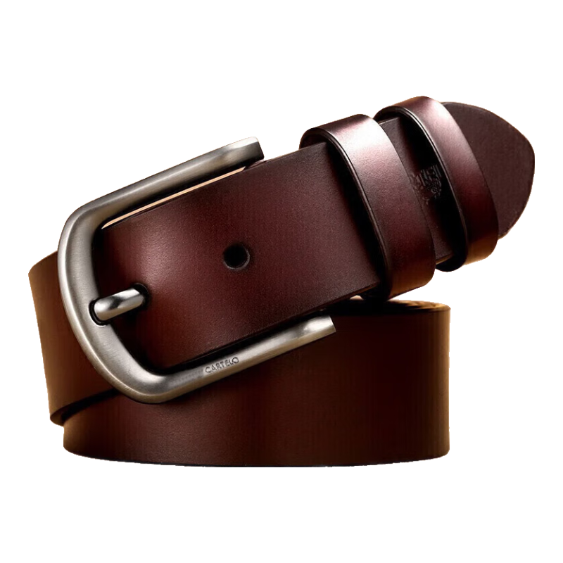 CARTELO Men's Pin Buckle Belt, Business Versatile Youth Trouser Belt, Gift for Boyfriend, Husband, Or Father