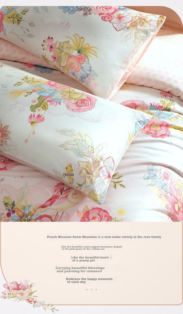 Bravo Furniture Bedding Set, Pure Cotton Duvet Cover, Bed Sheet, Quilt Cover, Double Bed Linen Set, 230*229cm 3