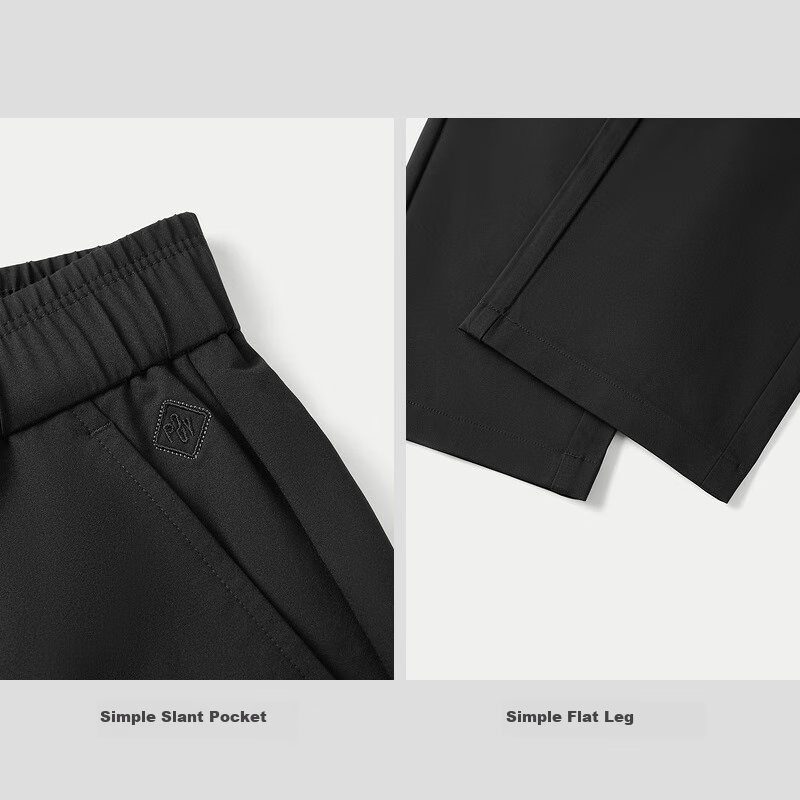 HLA Casual Pants for Men, 25POWERYOUNG Series, Slim-Fit Trousers, Spring Style HKCAW1J028A