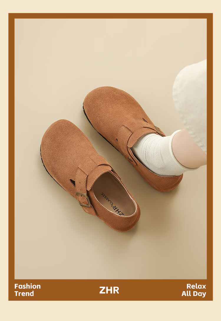 ZHR Bukeen Women's Retro Slip-On Shoes, Height-Increasing, Lightweight Breathable Casual Shoes, Soft-Soled Women's Footwear Style 6