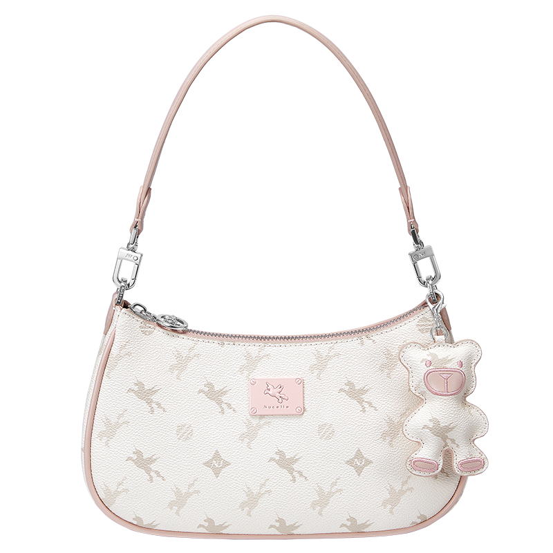 NUCELLE Pegasus Crescent Bag, 2026 Light Luxury Niche Underarm Dumpling Bag, Single Shoulder Crossbody Women's Bag, Valentine's Day Birthday Gift for Wome