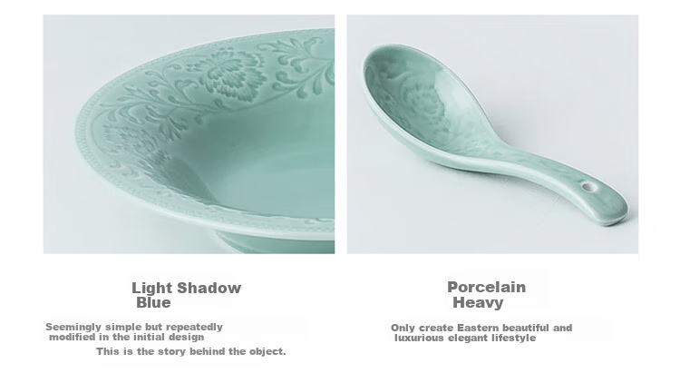 Sushitaoci | Set of Tableware with Annual Rings, Simple 21-Piece Ceramic Plates And Bowls Gift Box, Jiamei Series 9