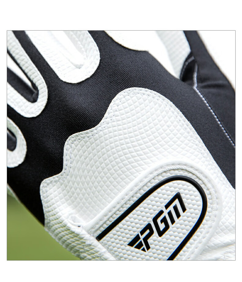 PGM Golf Gloves Men Super Stretch Magic Gloves Non-Slip Breathable Summer Black Left Hand 2 Pieces Size M 4
