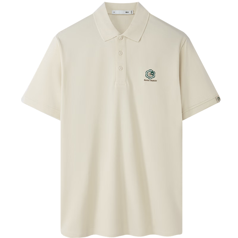 HLA POLO Shirt for Men, Snake Year Celebration Series, Cool-Feeling Large Size, Turn-Down Collar Short Sleeve, Summer Wear