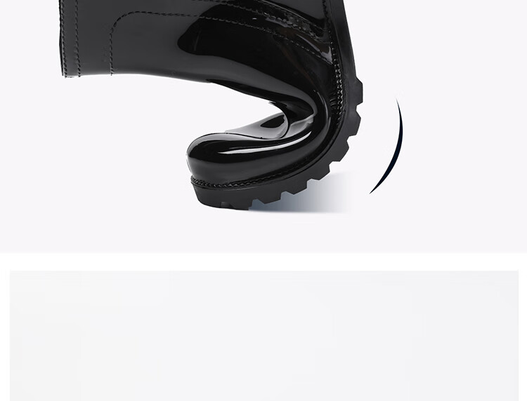 FOOTOPPO Women's Chelsea Rain Boots Fashion Short Waterproof Non-Slip Rubber Shoes Adult Short Water Shoes 10