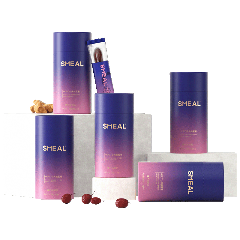 Smeal无红糖姜茶12g*7支*5桶小黄姜蜂蜜生姜送女友暖勺5桶装送礼