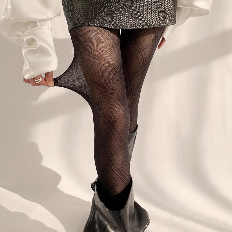 LangSha Elegant Black Silk Stockings for Women, Japanese Style with Boots, 2 Pairs, Thin Spring And Autumn Style, JK Internet Celebrity Sexy Leg-Thin Pantyhose 3