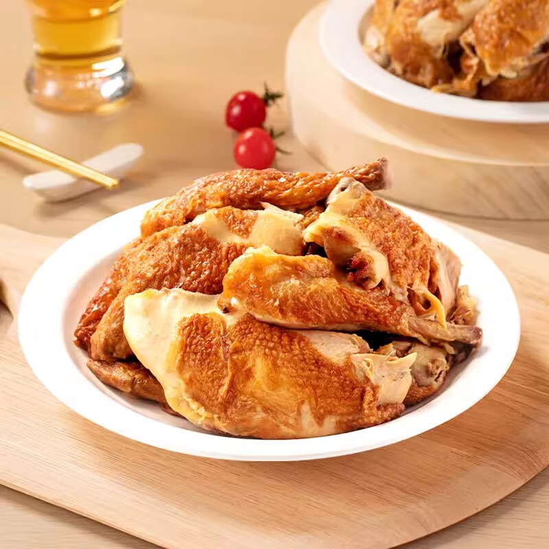 德州扒鸡山东特产礼品熟食腊味烧鸡开袋即食五香精选童子鸡500g1斤