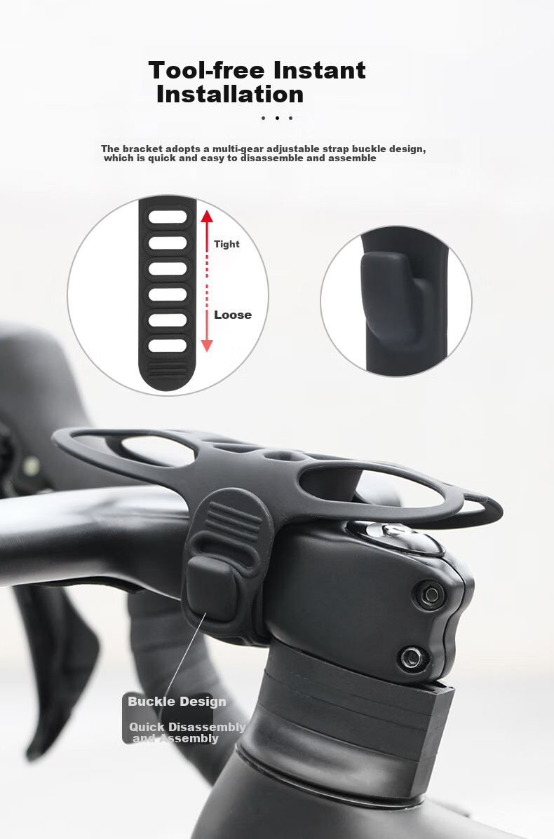 GUB Cycling Phone Mount, Silicone Handlebar Clamp, Stable And Shockproof Strap Holder for Road Bikes, Mountain Bikes, Motorcycles And Electric Bikes 4
